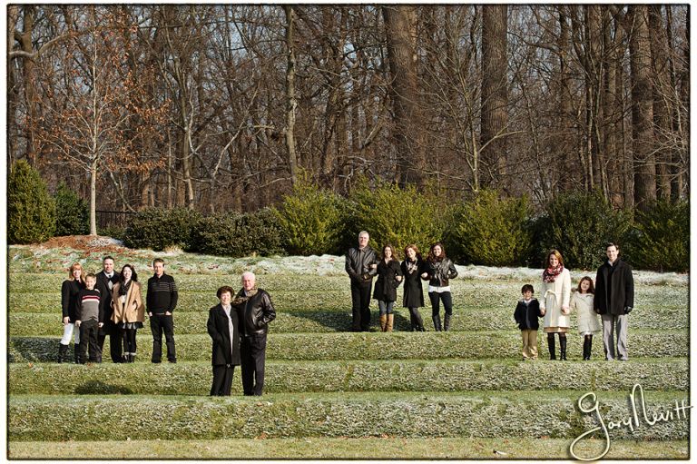 Longwood Gardens Family Portrait - Gary Nevitt Photography - Snowing - Winter - Russo-137