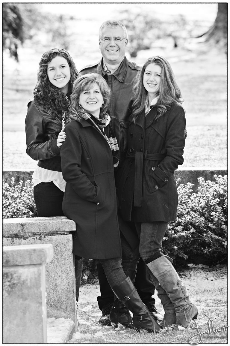 Longwood Gardens Family Portrait - Gary Nevitt Photography - Snowing - Winter - Russo-143